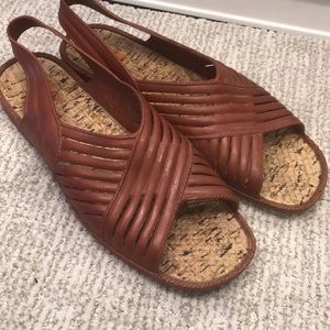 Sandal Vintage rust cinnamon brown sandals